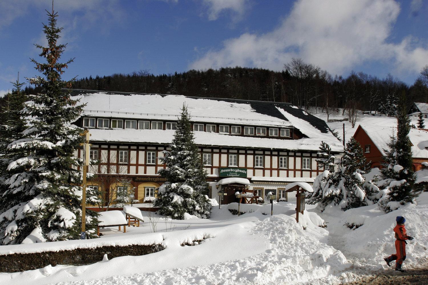 Wanderhotel Sonnebergbaude Waltersdorf  Eksteriør bilde
